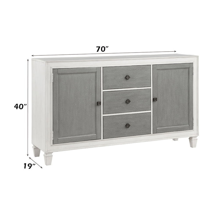 Katia - Server - Rustic Gray & Weathered White ACME