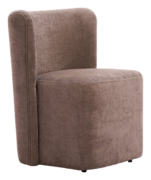 Bambun - Dining Chair With Wheels - Brown Zuo Modern