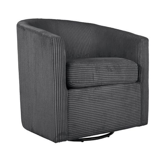 Swivel Accent Chair With U Backrest, Plush Cushion Living Room Furniture Home Essentials