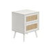 Accent Table & Storage Drawers - White 8th Street