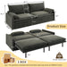 4 Seat Convertible Sleeper Sofa Bed, Modern With Storage Home Essentials