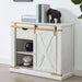Console Table With Storage Drawer And Open Shelves - Antique White / Gold Home Essentials