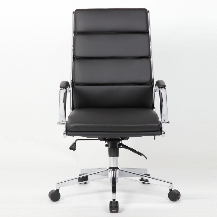 Office Chair, Breathable Mid Back Swivel Computer Chair With Foldable Armrest - Black Home Essentials