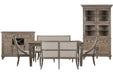 Lancaster - 7 Piece Extendable Rectangular Dining Table Set Magnussen Furniture