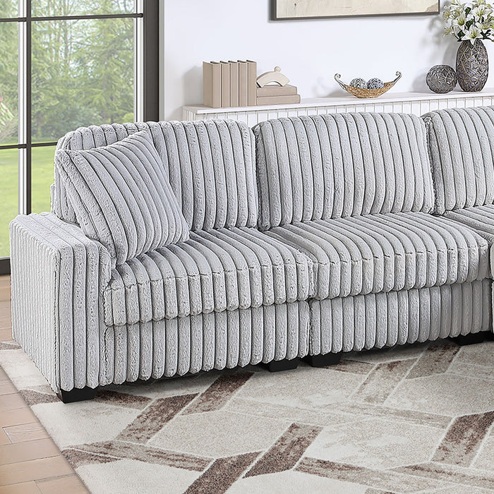 Sectional Sofa Set With Reversible Chaise, Living Room Furniture Home Essentials