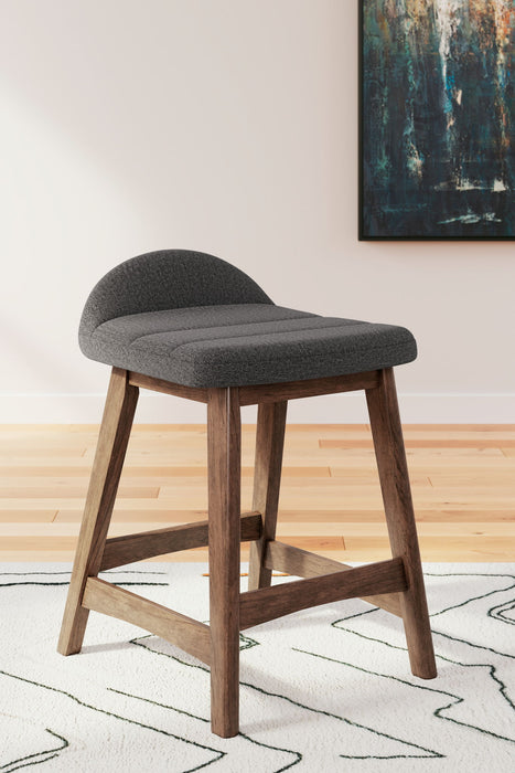 Lyncott - Upholstered Barstool (Set of 2) Signature Design by Ashley®