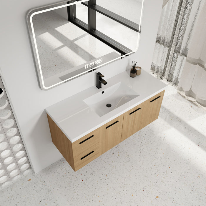 Floating Bathroom Vanity With Sink, Modular Cabinet Home Essentials