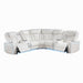 Electra - Power Recliner Sectional Sofa With Power Headrests, Console Loveseats, Wedge, LED Light Strip, Speakers Matrix Furniture Group