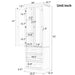 Tall Storage Cabinet With 3 Drawers For Bathroom Hearth and Haven