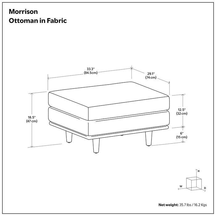Morrison - Handcrafted Ottoman Simpli-Home