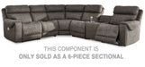 Hoopster - Raf Zero Wall Power Recliner - Gunmetal Signature Design by Ashley®
