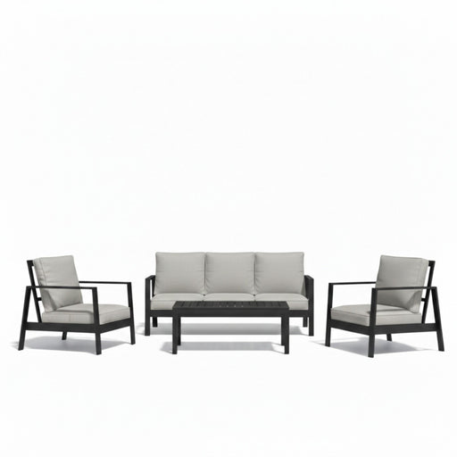 Modern 5 Seat Outdoor Patio Furniture Set With Coffee Table Home Essentials