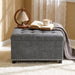 Square Tufted Storage Ottoman With Nailhead Trim Home Essentials