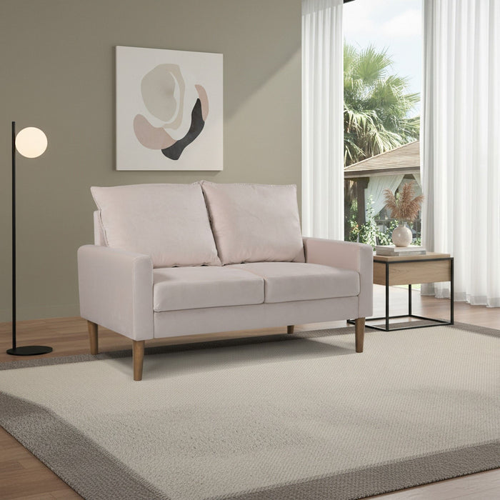 Upholstered Loveseat Sofa, 2 Seater Couch For Living Room Apartment US Pride