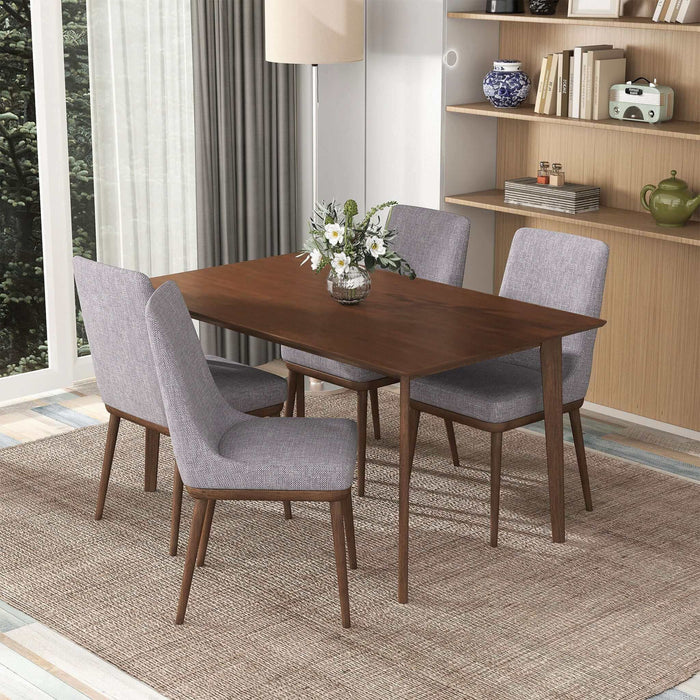 Carlos - Dining Table And 4 Side Chairs - Oak Ashcroft Furniture