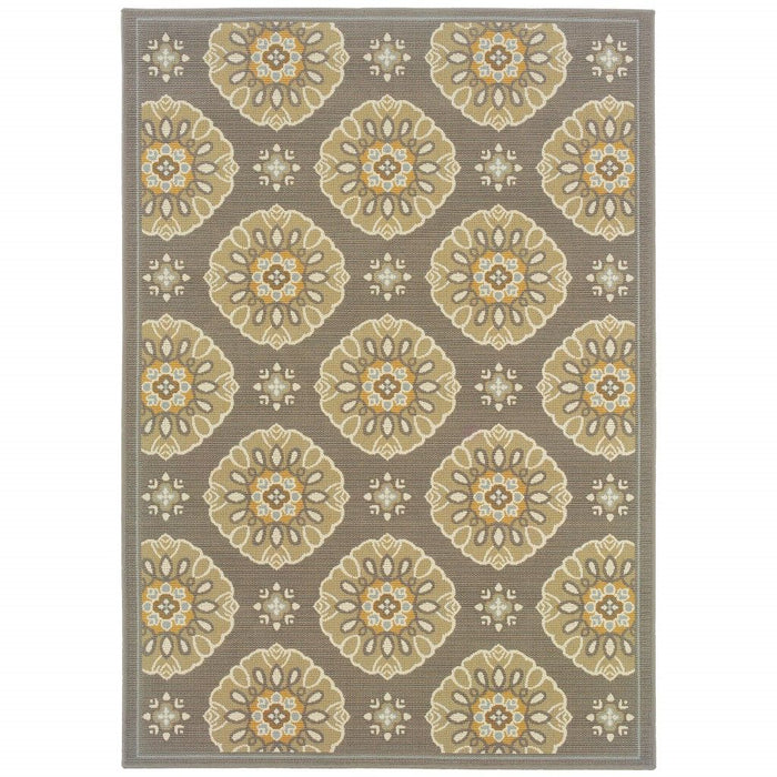 Moroccan Indoor / Outdoor Area Rug - Gray