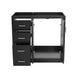 Retro Style Bathroom Vanity, 3 Drawers & Soft Closing Doors Hearth and Haven