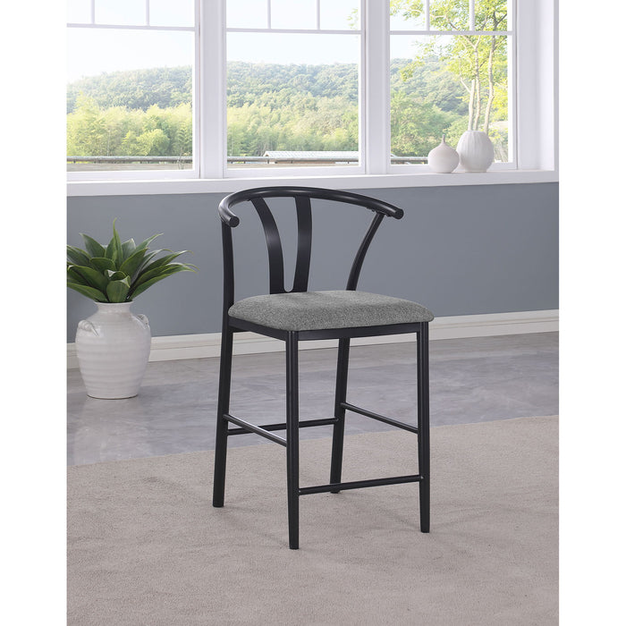 Tazman - Counter Height Dining Side Chair (Set of 2) - Gray Furniture Max