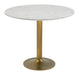 Fullerton - Dining Table - White / Gold Zuo Modern
