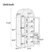 Tall Arched Top Storage Cabinet With 5 Tier Shelves, Soft Close Hinges Noble House