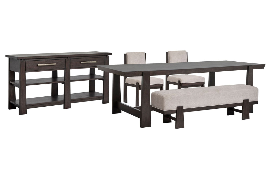 Tauren - Trestle Dining Table Set Magnussen Furniture