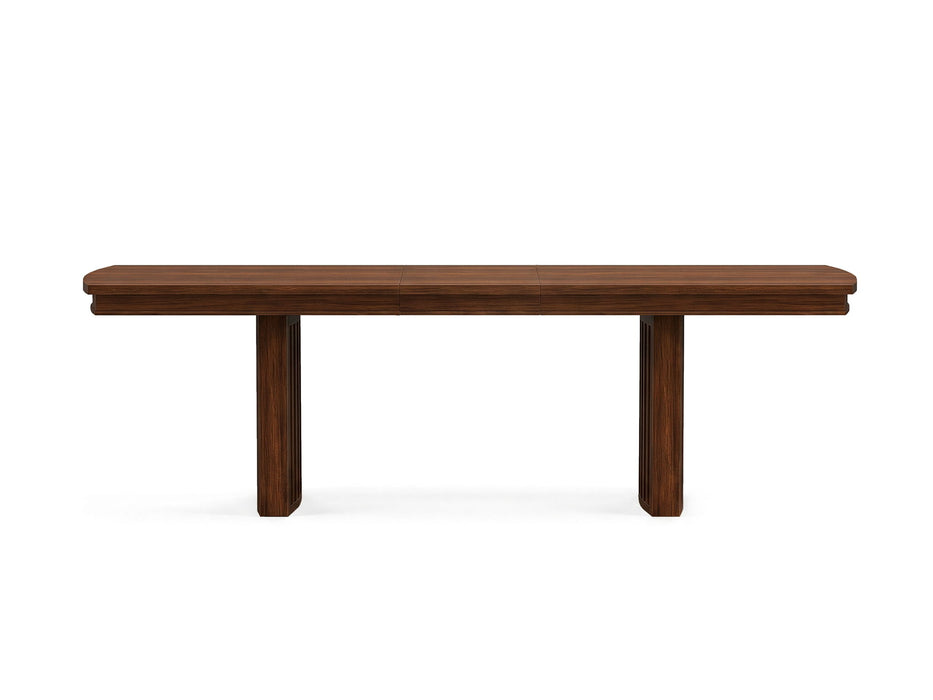 Reena - Extendable Trestle Dining Table - Rich Brown Magnussen Furniture