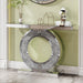 O - Shaped Console Table For Living Room - Silver Home Essentials