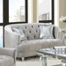 Colby - Loveseat With Tufted Design - Gray Furniture Max