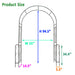 Metal Garden Arch Garden Arbor Trellis Climbing Plants Support Rose Arch Outdoor Arch Daily Nest