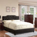 Modern Bed Frame With Tufted Upholstered Headboard Home Essentials