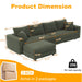 Modern Comfy Upholstered Sofa Cloud Couch & Deep Seat Couches Home Essentials