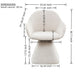 180° Rotating Accent Chair For Living Room - Beige Home Essentials