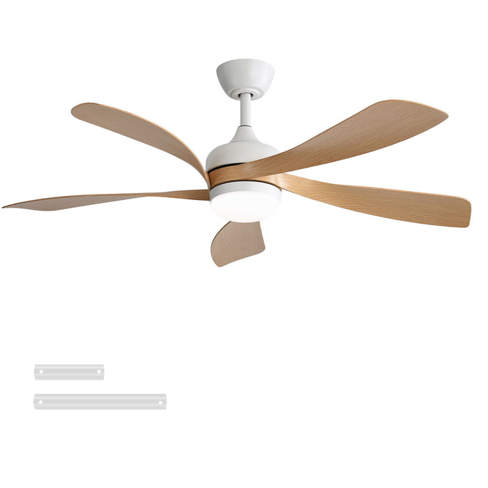 45" Ceiling Fan With DC Motor Smart App Control Quiet Reversible Operation Dimmable Lighting And Timer Daily Nest