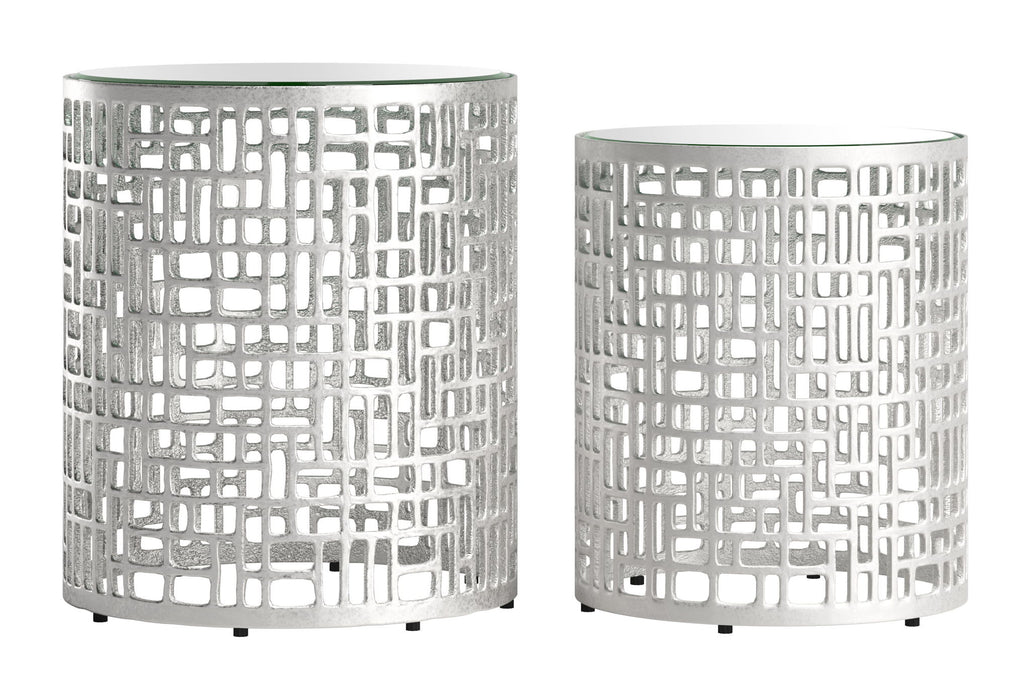 Reden - Side Table (Set of 2) - Silver Zuo Modern