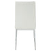 Kamaile - Side Chair (Set of 2) - Beige Synthetic Leather & Chrome ACME