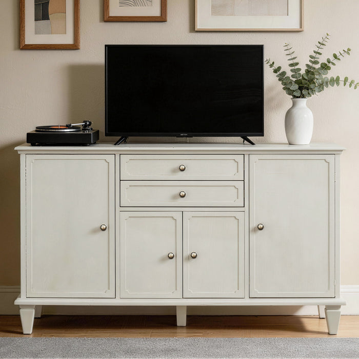 Sideboard Buffet Cabinet With 4 Doors And 2 Drawers, Console For Kitchen Home Essentials