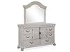 Bronwyn - Drawer Dresser With Shaped Mirror - Alabaster Magnussen Furniture