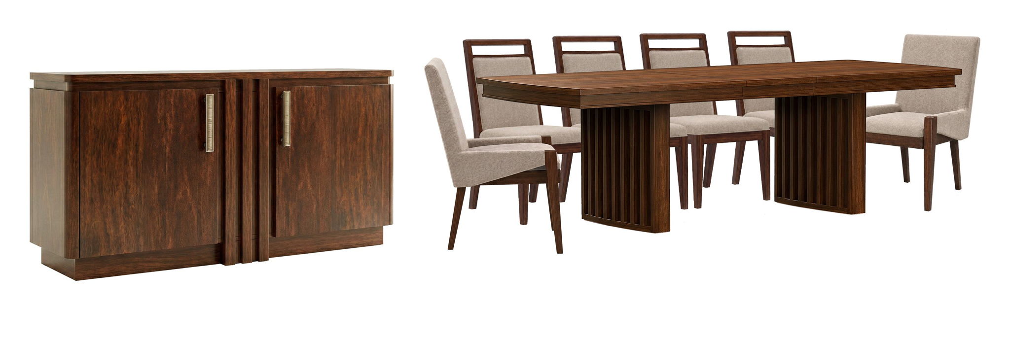 Reena - Extendable Trestle Dining Table Set Magnussen Furniture