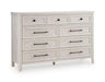 Darbonton - Dresser - Dove White Signature Design by Ashley®