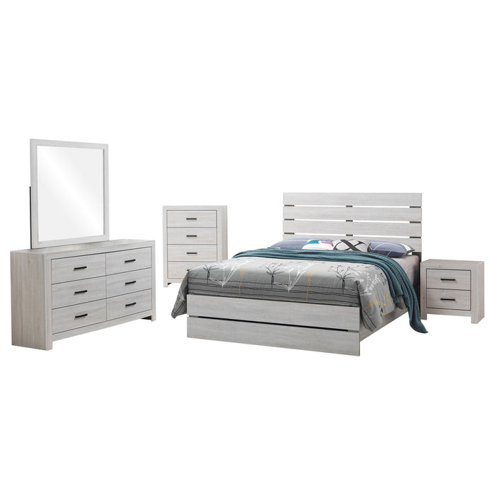 Geary - Slatted Headboard Panel Bedroom Set Furniture Max