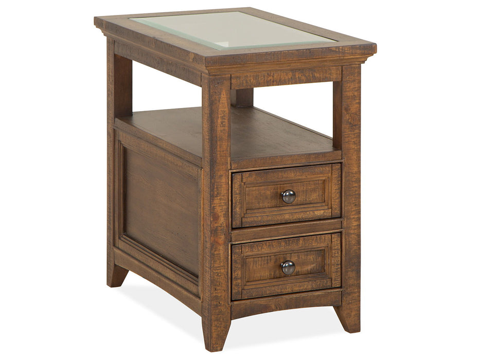 Bay Creek - Chairside End Table - Toasted Nutmeg Magnussen Furniture