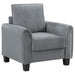 Dixon - Upholstered Rolled Arm Accent Chair - Gray Furniture Max