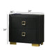 Nightstand, Bedside Table - Black Home Essentials