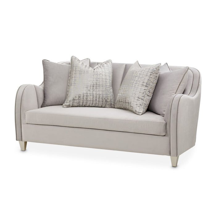 Roxbury Park - Velvet Loveseat - Steel/Slate