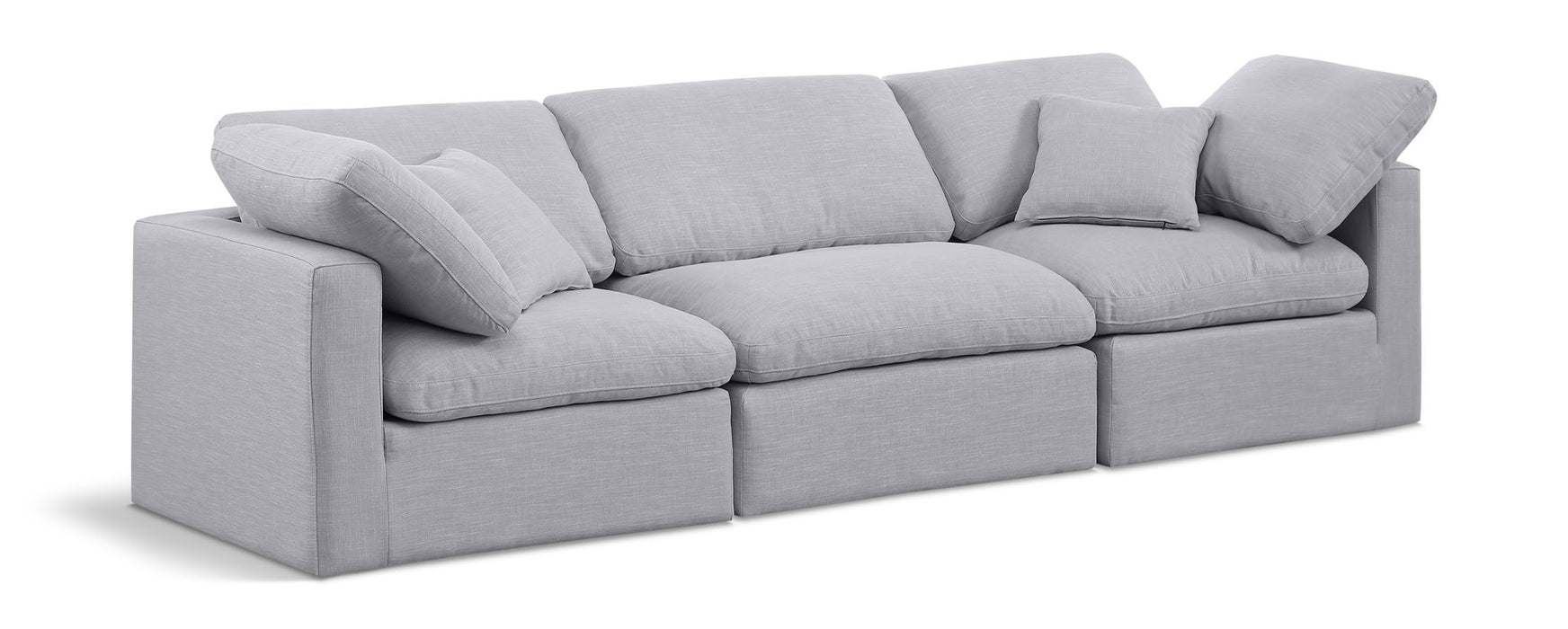 Indulge - Linen 3 Seat Modular Sofa Meridian Furniture