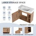 Wall Mounted Bathroom Vanity & Sink & Soft Close Door Home Essentials