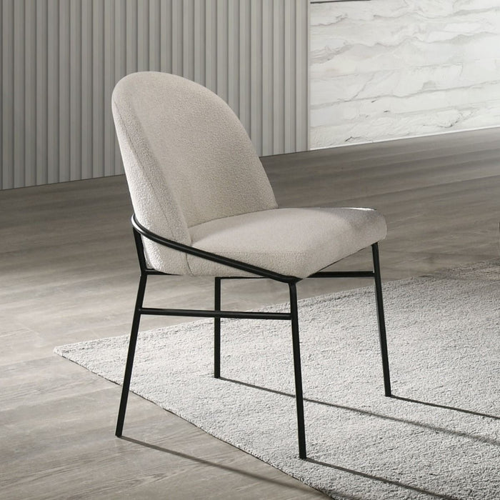 Lark - Side Chair (Set of 2) - White / Black ACME