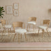 Farmhouse Style Wicker Dining Chair Home Essentials