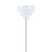 Base Floor Lamp With Crystal Shade - Silver Furniture Max