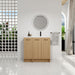 Wall Mounted Floating Bathroom Vanity With Sink, 3 Door Modular Cabinet Home Essentials